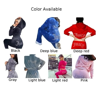 £31.67 • Buy Womens Hoodie Outfits Velour Tracksuit For Velvet Jogging Workout Sets Fashion