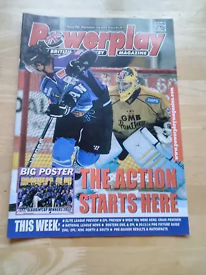 Power Play Ice Hockey Magazine - Sept 2013 - Issue No. 760 Braehead Clan Poster • £3.29