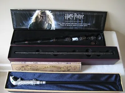 3 Harry Potter Wands ELDER WAND SIRUS BLACK LUCIUS MALFOY • $45