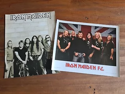 IRON MAIDEN - 2 X FAN CLUB PROMO PHOTOS. Metallica Judas Priest Motörhead  • $20