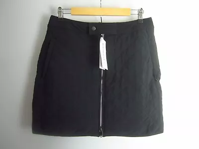 New Athleta Womens 12 Black Jupe Apres Ski Skirt Quilted Water Resistant NWT $89 • $59.99