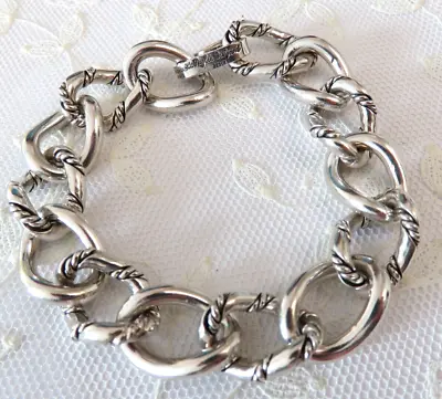 48+ Gr VTG Sterling Silver International LA PAGLIA DESIGN CHAIN LINK BRACELET ++ • $249.95