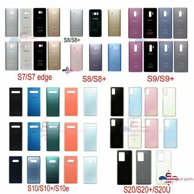 New Battery Door Back Glass Cover For Galaxy S7 / S8 / S9 / S10 / S20 / S21 /S22 • $8.99