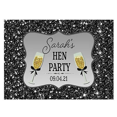 Personalised Birthday Hen Party CHAMPAGNE WINE Prosecco LABELS Small Mini Bottle • £2.99