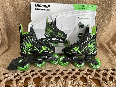 Mission Lil' Ripper Inline Skates Size Shoe Y-12/13-1/2 Skate 11/12/13 New 🔥🔥 • $70