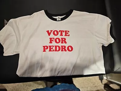 Vote For Pedro Short Sleeve Ringer T-Shirt - Adult 3XL • $10