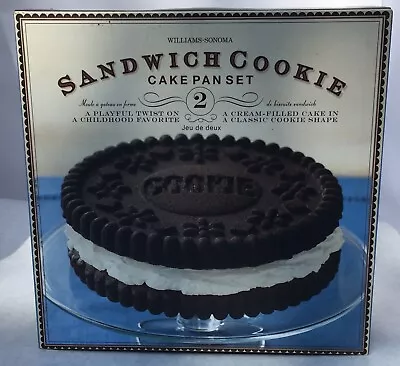 $45 • Buy Williams Sonoma Sandwich Cookie 2 Piece Cake Pan Set New In Box!
