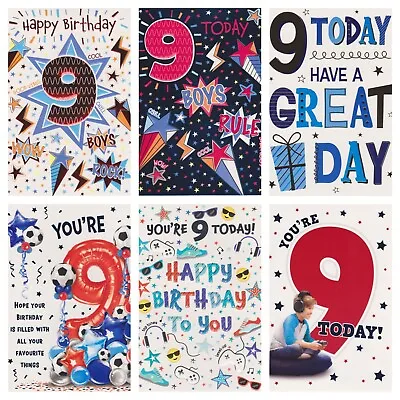 9th Birthday Card ~ Boy's 9th Birthday Card ~ You're 9 Today • £1.79