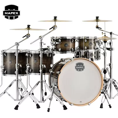 Mapex Armory 6pc Studioease Fast Shell Pack Drum Set Black Dawn AR628SFUCTK • $1149