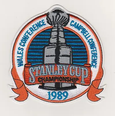 NHL 1989 Stanley Cup Finals Jersey Patch Calgary Flames Vs. Montreal Canadiens • $14.95