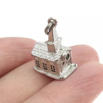 WELLS 925 Sterling Silver Antique Art Deco Stanhope Lord's Prayer Charm Pendant • $49.95