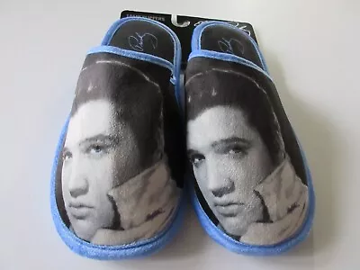 Elvis Presley Slip On Black/Blue Trim Slipper One Size Fits Most - Licensed New • $20