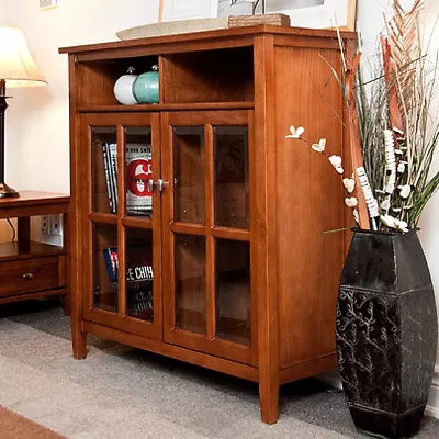 Mission Craftsman Shaker Solid Pine Entertainment Center TV Stand Cabinet - New! • $559