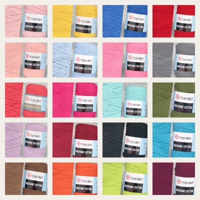 £1.55 • Buy 2mm/3mm YarnArt Macrame Cotton Cord Braided String Rope Craft Sewing Lace DIY 