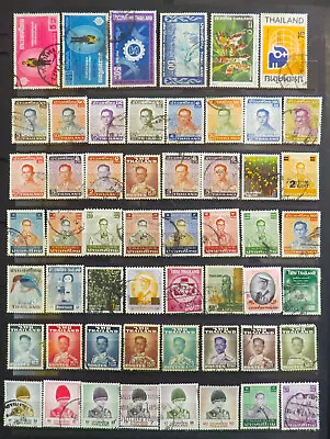 THAILAND BULK WORLD | 1 Scan Of STAMPS | USED  | FEB76 • $6