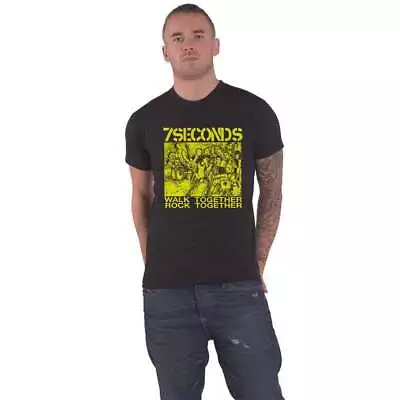 7 Seconds T Shirt Walk Together Rock Together  Band Logo Official Mens Black • $18.59