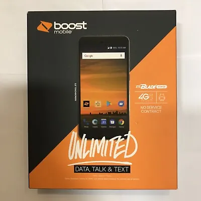 ZTE Blade Force - N9517- 16GB - Black - (Boost Mobile) - NEW IN BOX • $69.99