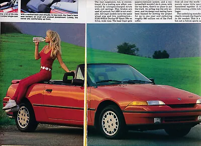 1990 Mercury Capri XR2 Turbo Lengthy ROAD TEST Report From USA Car Magazine • $3.90