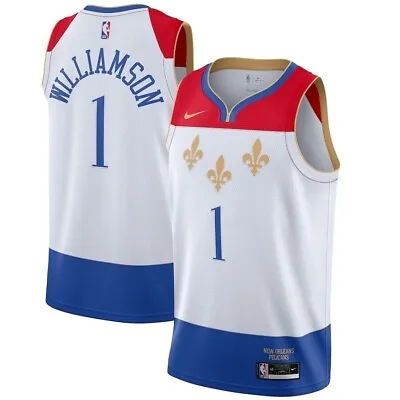 New Orleans Pelicans NBA Zion Williamson Nike Swingman 2020/21 City Edition Sz M • $69.99