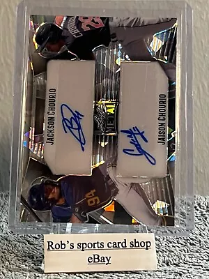 Jackson Chourio/Jaison Chourio 2023 Leaf Metal Silver Dual Auto #DA-17 2/8 • $70