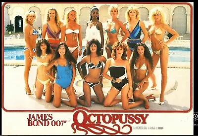 VINTAGE 007 Octopussy James Bond Theatrical Film Poster Fine Art Postcard • £3.33