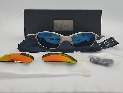 Rare Authentic Oakley Juliet 04-113 Plasma/Ice & Fire Lenses Serial # PO23640  • $575