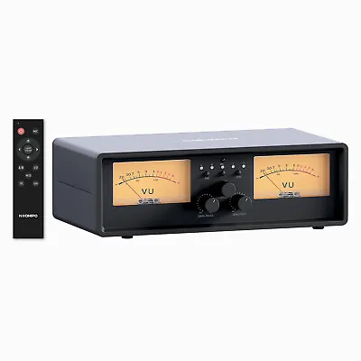 NEOHIPO ET30 Dual Analog VU Meter 2-Way Amplifier/Speaker Audio Switcher Box • $135.99