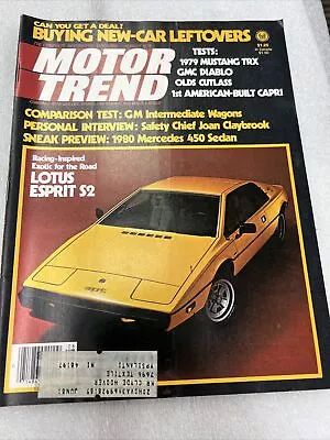 Motor Trend Magazine August 1978 -GMC Diablo -1979 Mustang TRX - Olds Cutlass T8 • $9.42
