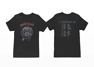Motorhead Rock Band 1982 Tour Merch 2 Sided Vintage Graphic T-Shirt 103341 • $9.91