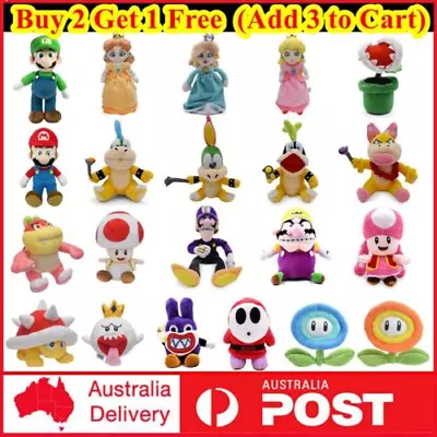 Super Mario Plush Toy Princess Peach Toad Ghost Soft Stuffed Doll Toy Kids Gifts • $27.59