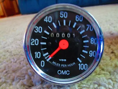 EvinrudeJohnson  Vintage VDO Speedometer Gauge 0-100 MPH • $150