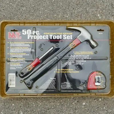 Michigan Industrial Tools 50-Pc Tool Set Hammer Flashlight Screwdriver & Bits • $12.50