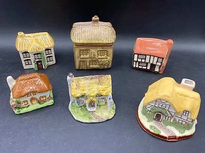 Miniature Houses X 6 Inc. Mudlen End Studio & Trinket Box - Pottery Village • £18.40