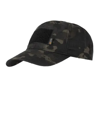 5.11 Tactical Flag Bearer Cap Adjustable Hook+Loop Patch Hat Multicam Black • $23.99