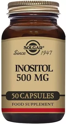 Solgar Inositol 500 Mg Vegetable Capsules - Vitamin B8 - Vegan Vegetarian • £12.98