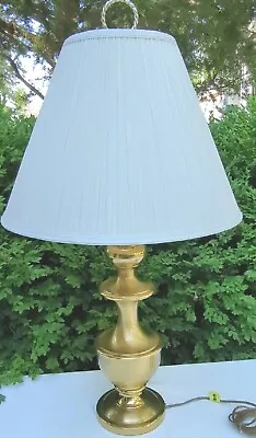 Leviton Vintage Brass Lamp Heavy With Or Without Shade • $59.88