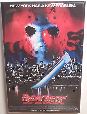 $6.45 • Buy Friday The 13th Part 8 MAGNET 2  X 3  Refrigerator Locker Movie Poster