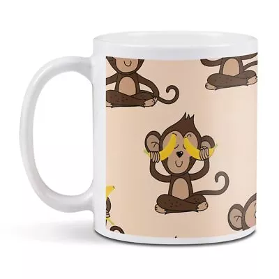 1 White Mug Cheeky Monkey Bananas Boys Kids Son #170465 • £8.99