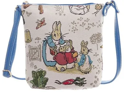Beatrix Potter Peter Rabbit Tapestry Shoulder Sling Bag FREE UK Postage • £21.95