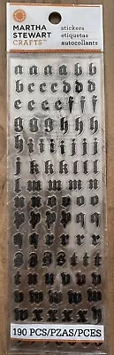 Martha Stewart Alphabet Letters Black Glitter Stickers Journal Scrapbook Planner • $3.85