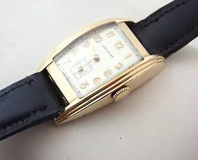 VINTAGE ART DECO MENS SWISS LONGINES 17j 10k GOLD FILLED WRISTWATCH WATCH • $11.50