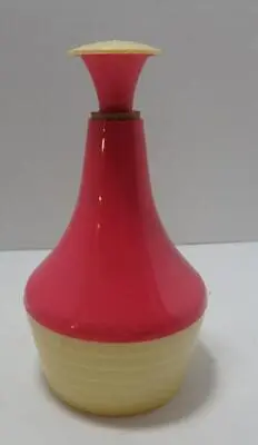 Vintage Gothamware Red Yellow Clothes Laundry Bottle Sprinkler Hard Plastic • $12.99
