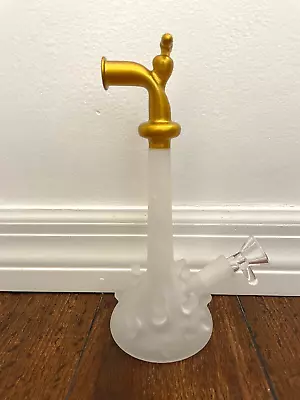 8  Premium Glass Water Pipe Art Faucet Water Splash 14mm Gold • $49.99