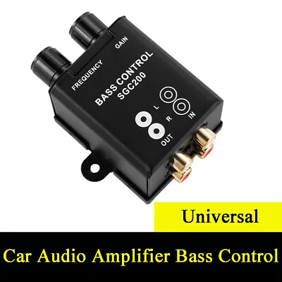 Universal Car Audio Amplifier Bass Control Subwoofer Equalizer RCA Level Control • $19.46