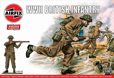 Airfix WWII British Infantry  1:32 Scale • £16.83