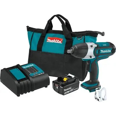 Makita 18V Lxt Lithium-Ion Cordless 1/2In Sq. Drive Impact Wrench Kit (3.0Ah) • $270