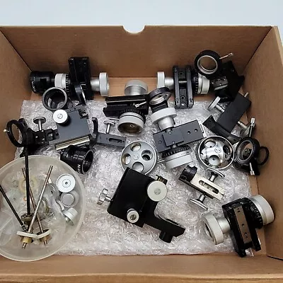 Lot Of Various Vintage Nikon Microscope Parts Focus Nosepiece Condenser Carriers • $60