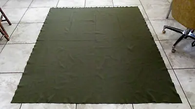 $12.99 • Buy Vtg Olive Green Heavy Wool Military Field Gear Winter Blanket Weighs Over 3 LBS