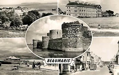 Beaumaris Multiview - Salmon Series Real Photo Postcard • £2.50