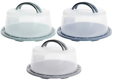 Cake Carrier Large Lockable Plastic Cake Storage Container Cake Dome With Lid • £14.99